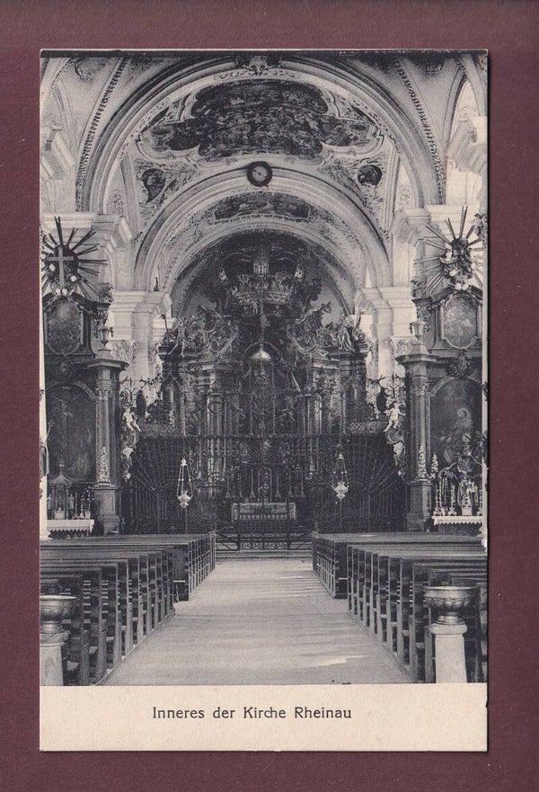 RHEINAU - Inneres der Kirche