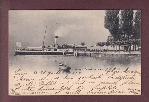 VEVEY - Bateau CGN - 1902
