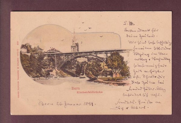 BERN - Kirchenfeldbrücke - 1899 CPN
