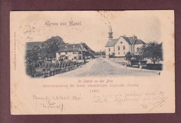 Gruss aus BASEL - St. Jakob an der Birs - 1901