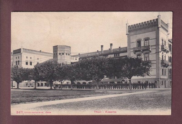 THUN - Kaserne - Soldaten - 1908 Feldpost