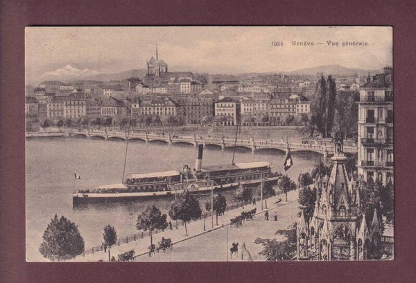 GENEVE - Bateau CGN La Suisse - 1918