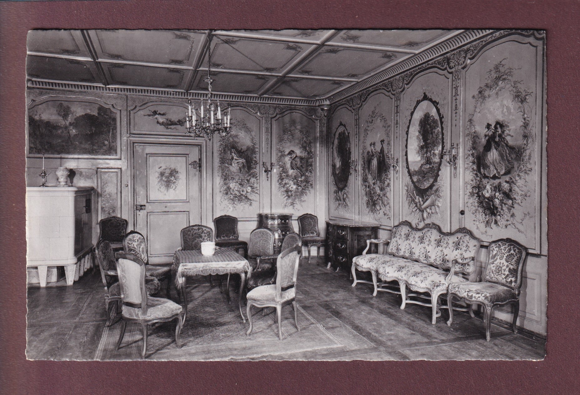 Château de GRUYERES - Salon - 1947