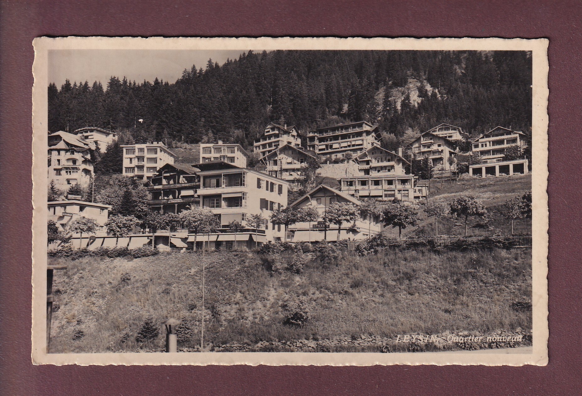 LEYSIN - Quartier nouveau - 1951