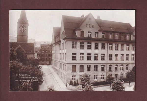 ST. GALLEN - Gewerbeschule - 1923 // Eckbug //