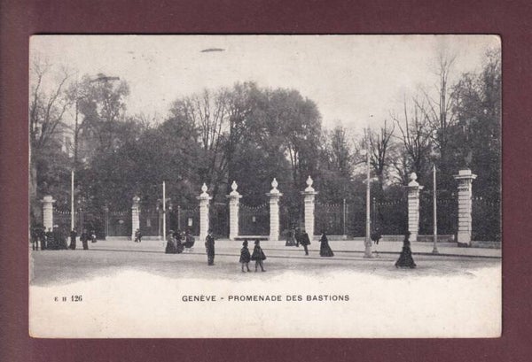 GENEVE - Promenade des Bastions - 1906