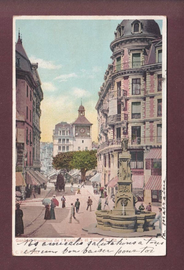 GENEVE - Fontaine de l'Escalade - 1905 CPN