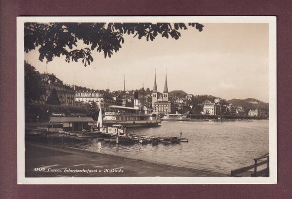 LUZERN - Schweizerhofquai - Schiff - Hofkirche