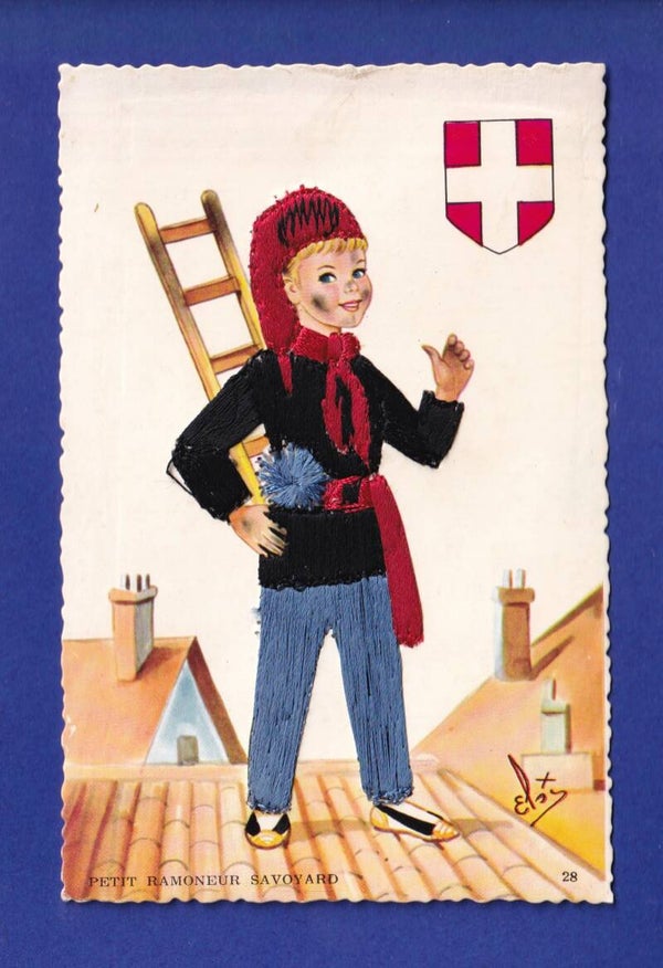 ENFANT - Petit ramoneur savoyard - Broderie