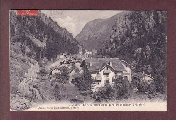 LE CHÂTELARD - La gare - 1907 // pli d'angle //