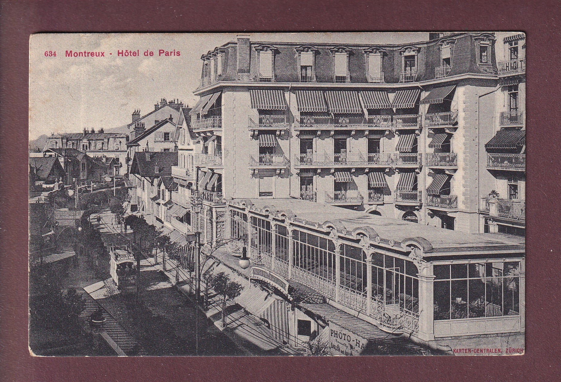 MONTREUX - Hôtel de Paris - 1908