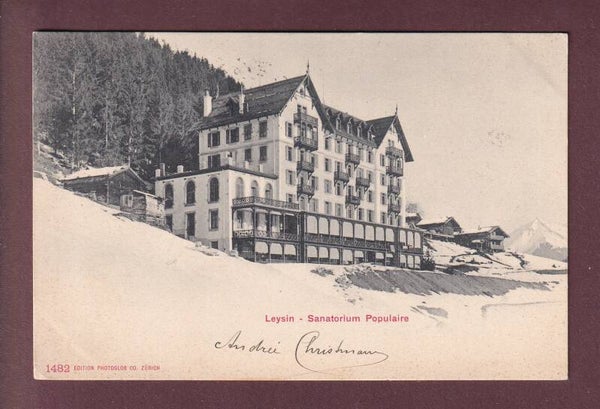 LEYSIN - Sanatorium Populaire - 1903