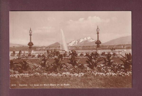 GENEVE - Quai du Mont-Blanc - 1923