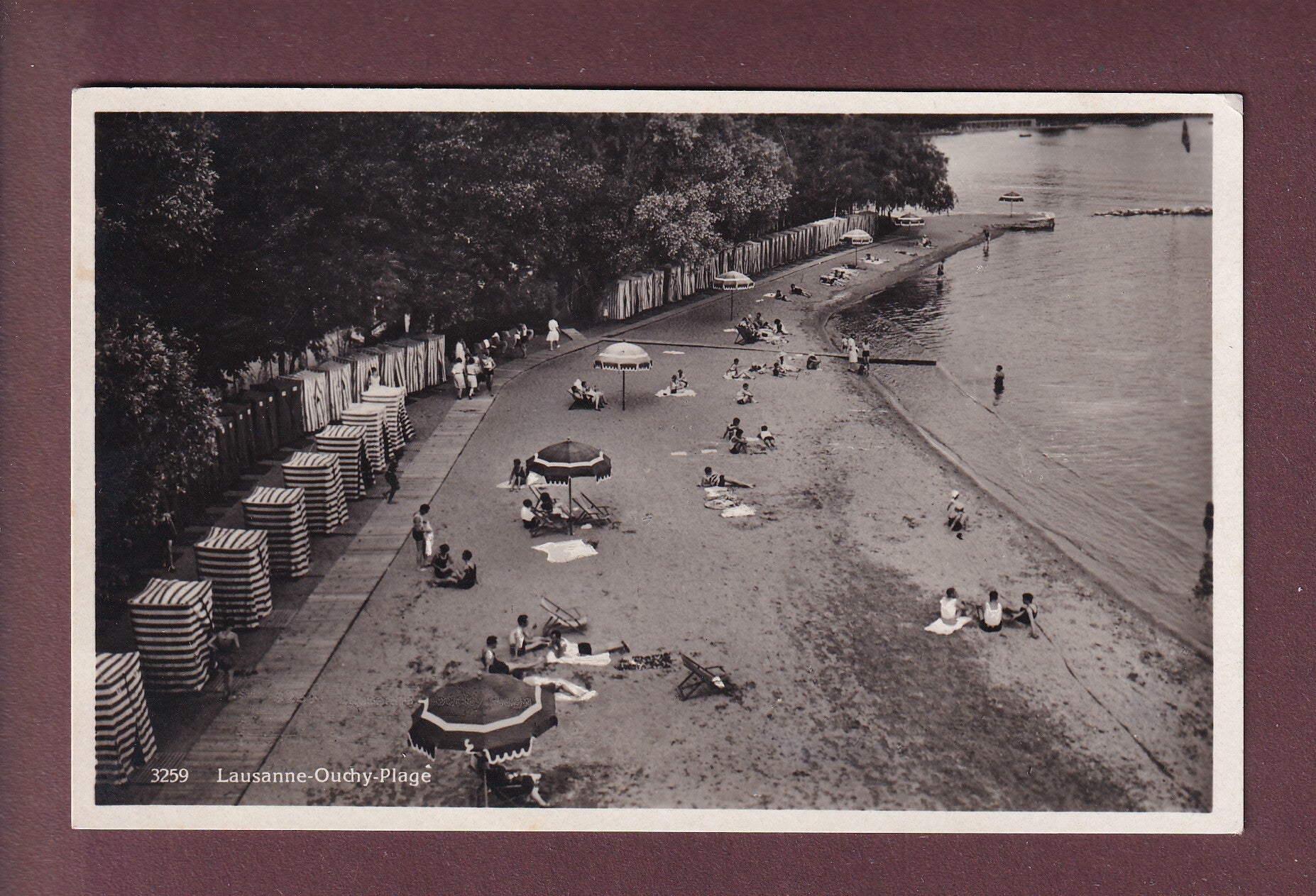LAUSANNE - Ouchy-Plage - 1931