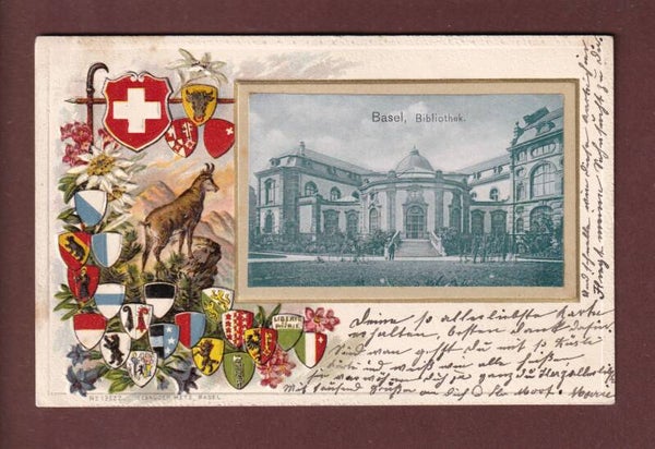 BASEL - Bibliothek - 1901 Präge