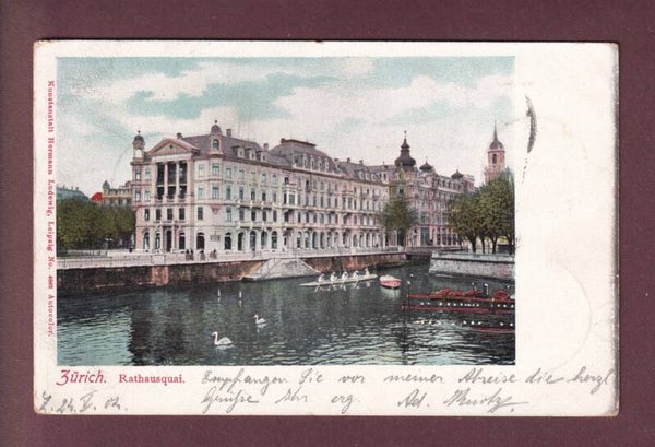 ZÜRICH - Rathausquai - 1904