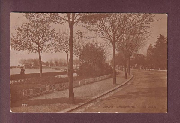 LAUSANNE - Ouchy - Les Quais - 1917