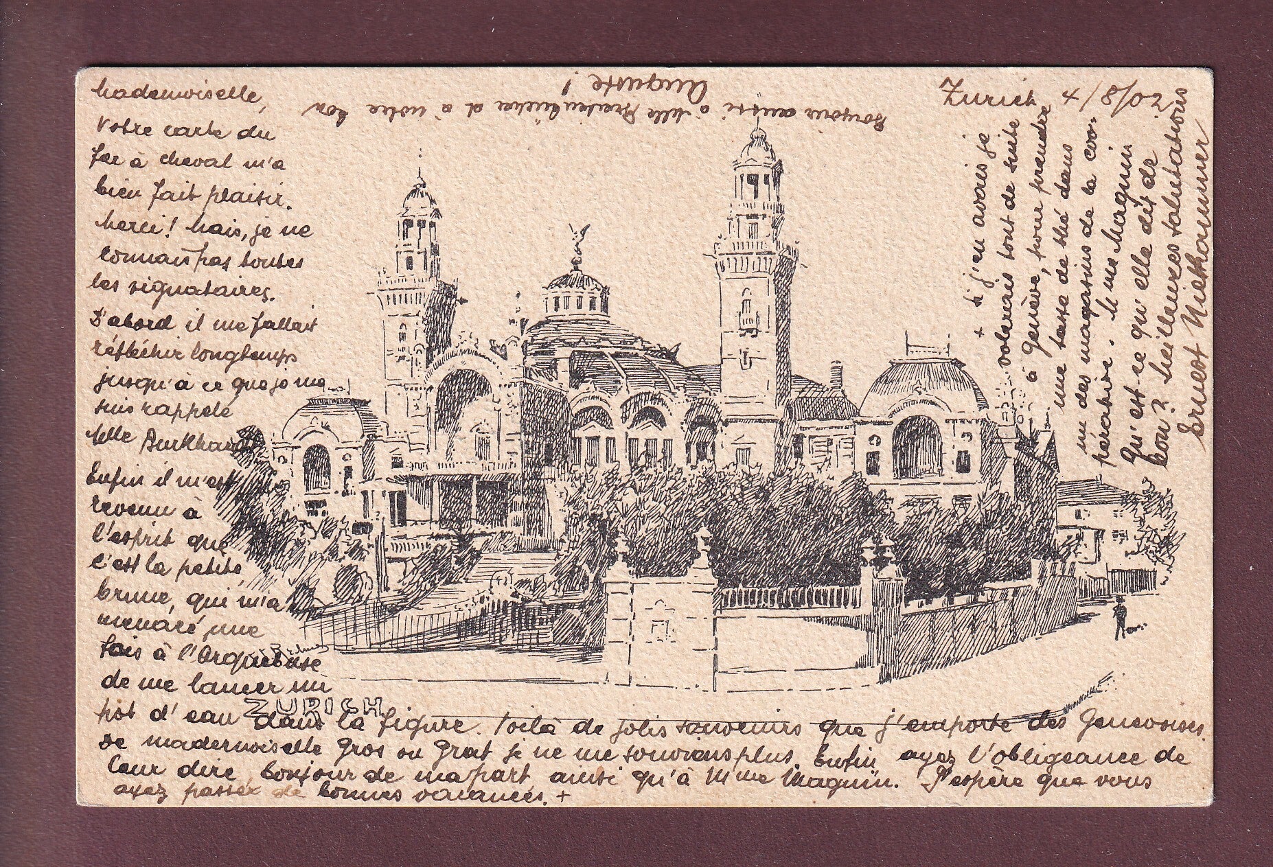 ZÜRICH - Tonhalle - 1902 Vouga