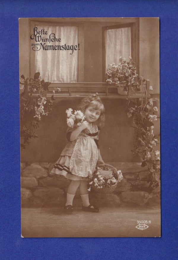 ENFANT / KIND - Namenstag - Mädchen und Blumen