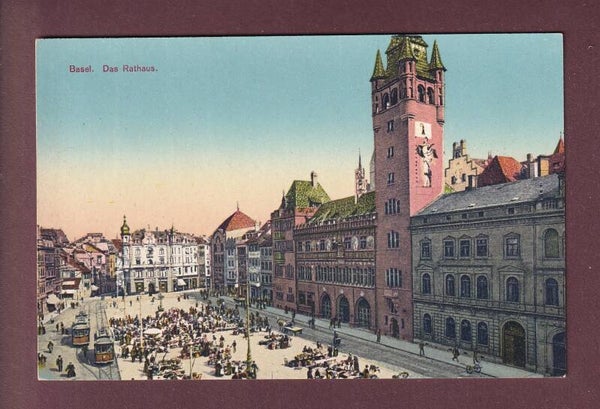 BASEL - Rathaus - Tram