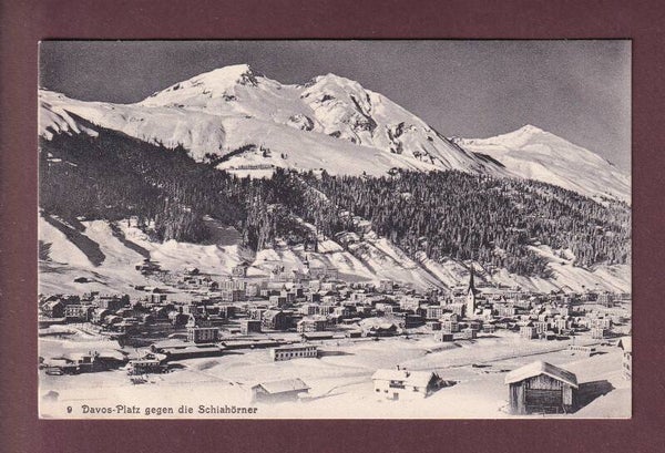 DAVOS-PLATZ - Schiahörner - 1908