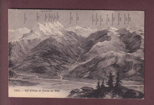 VAL D'ILLIEZ - Dents du Midi - 1910