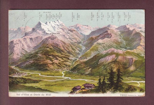 VAL D'ILLIEZ - Dents du Midi - 1908