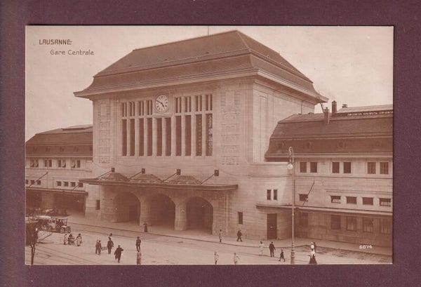 LAUSANNE - La Gare - 1916