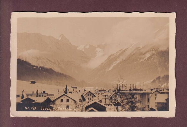 DAVOS - Teilansicht - 1940 // Eckbug //