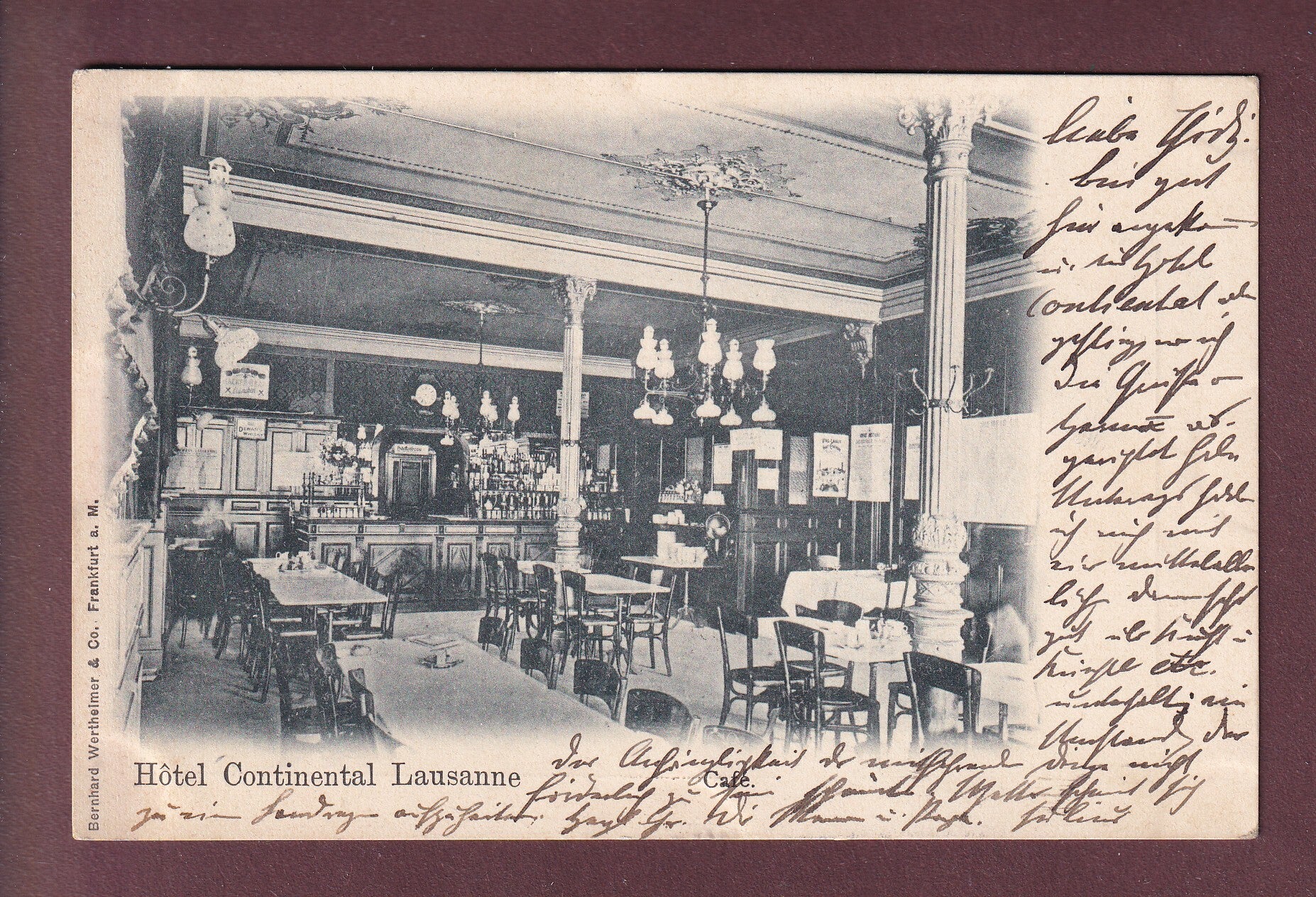 LAUSANNE - Hôtel Continental Café - 1901 // marques album //