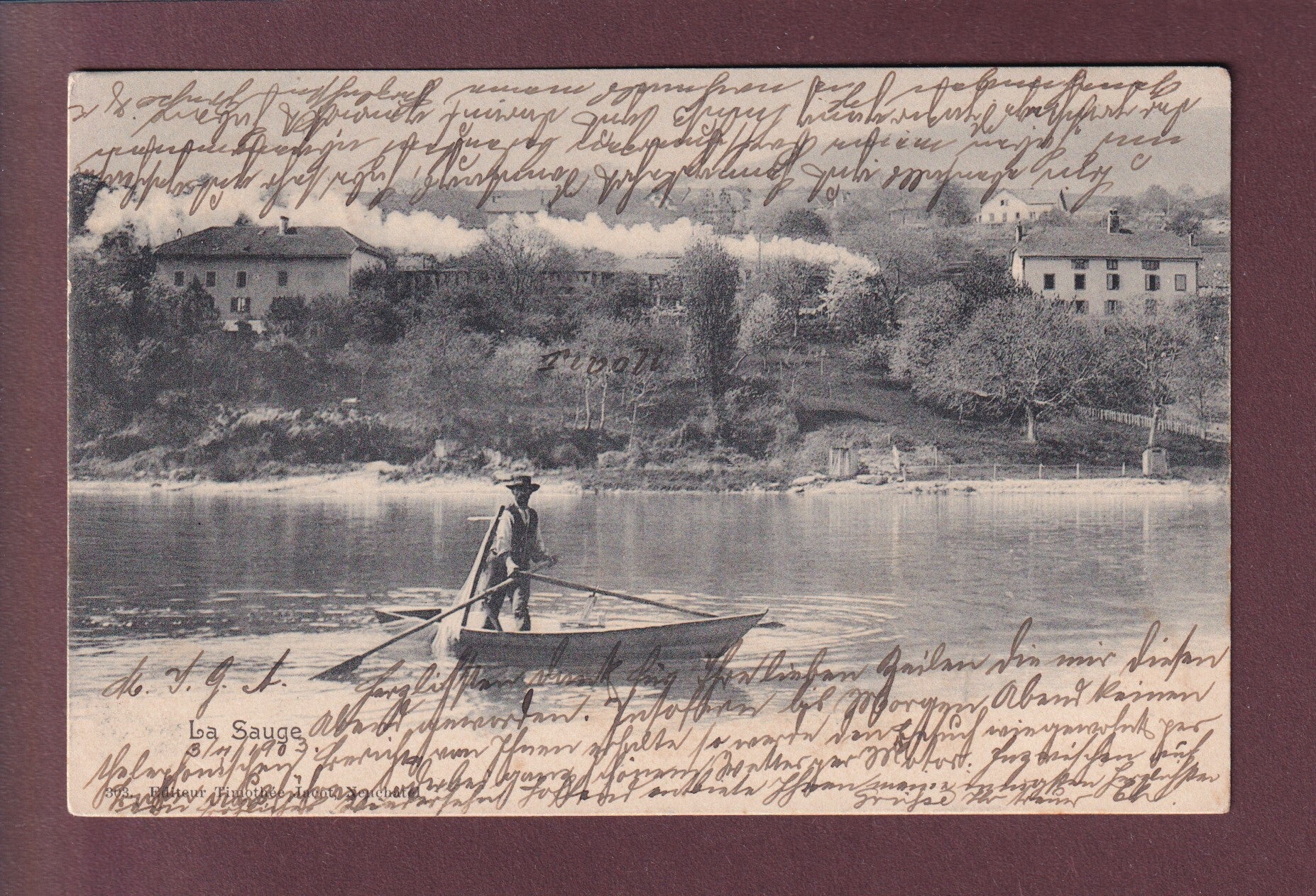 Cudrefin - LA SAUGE - Tivoli - Barque - 1903