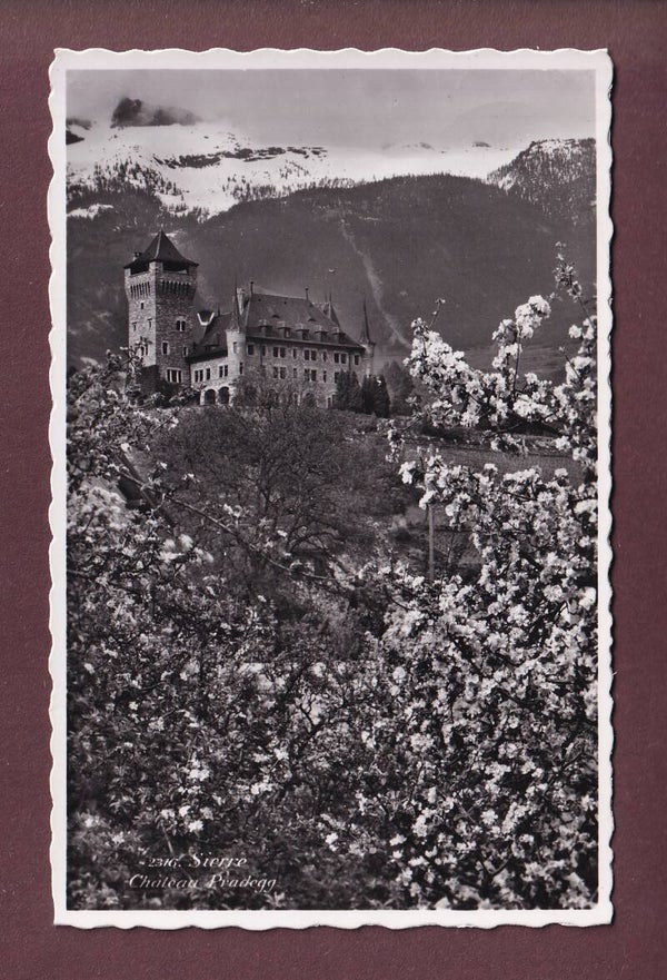 SIERRE - Château Pradegg au Printemps - 1942
