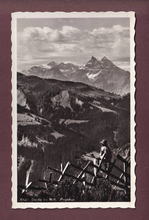 Vue sur les DENTS DU MIDI - 1940