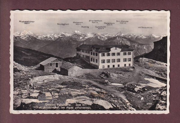 GEMMI-PASSHÖHE - Hôtel Wildstrubel // face tachée //