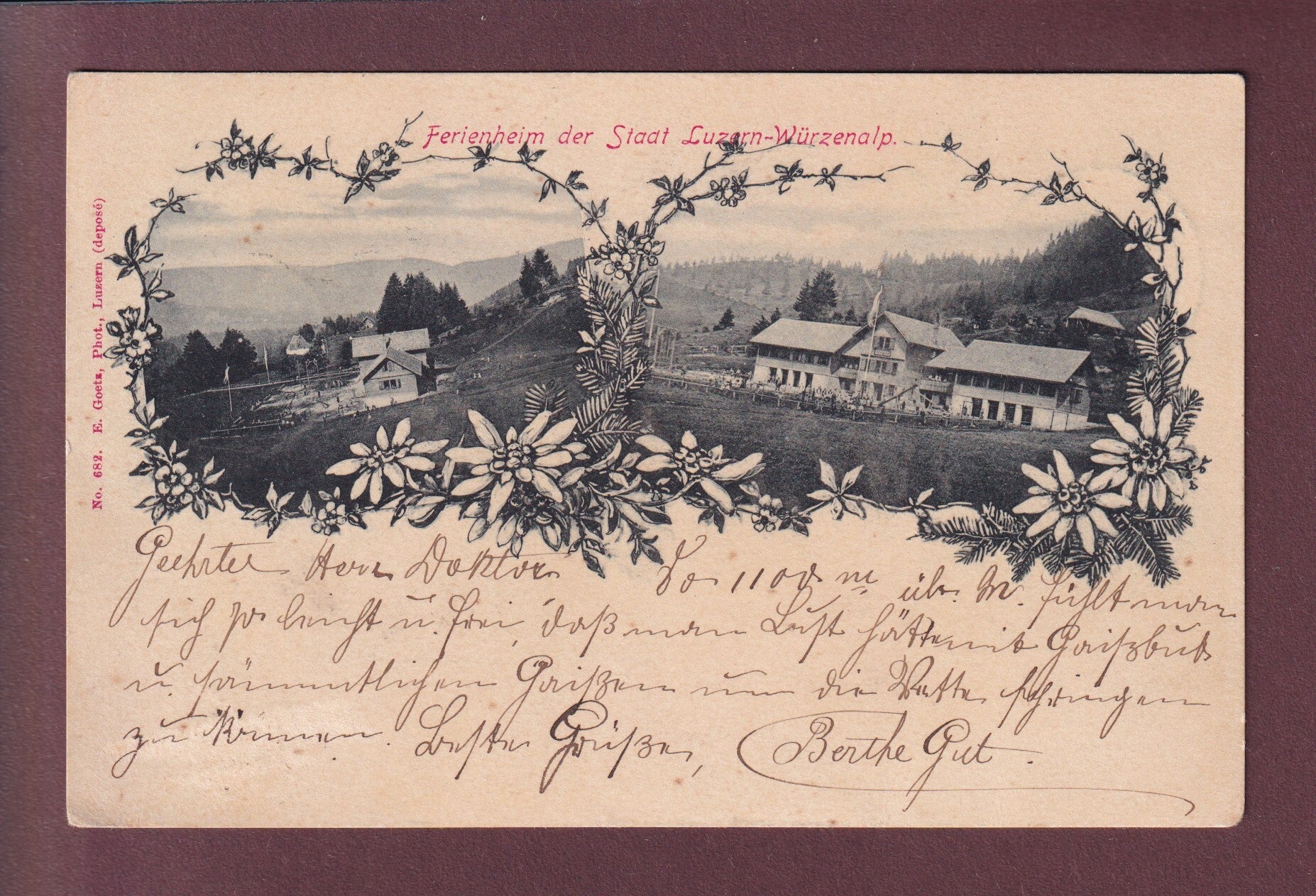 WÜRZENALP - Ferienheim Luzern - 1900