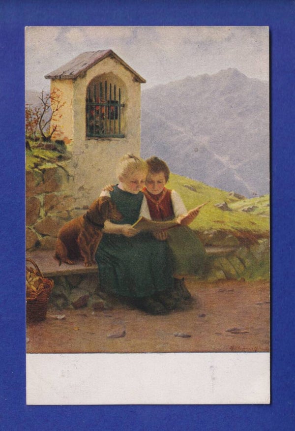 ENFANT - Joli petit couple qui lit