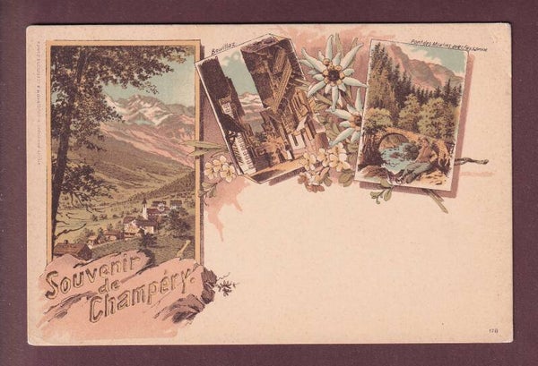 Souvenir de CHAMPERY - Guggenheim // légers plis d'angle //