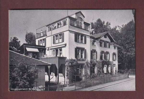 ST. GALLEN - Säuglingsheim - 1924 // Eckbug / Falte //