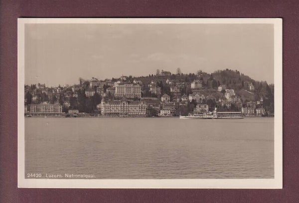 LUZERN - Nationalquai - Schiff