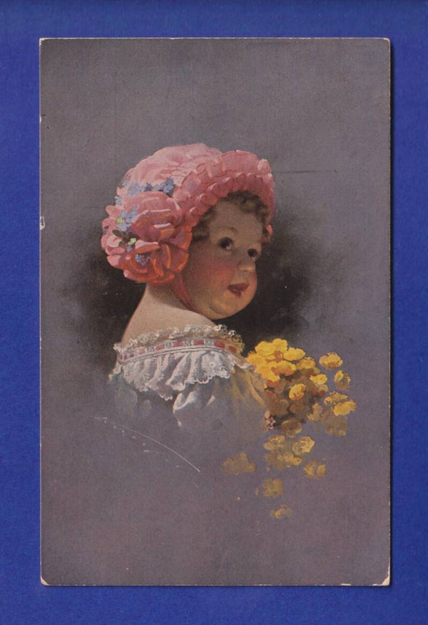 ENFANT - Jeune fille et fleurs