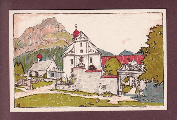 ENGELBERG - Kloster mit Hahnen