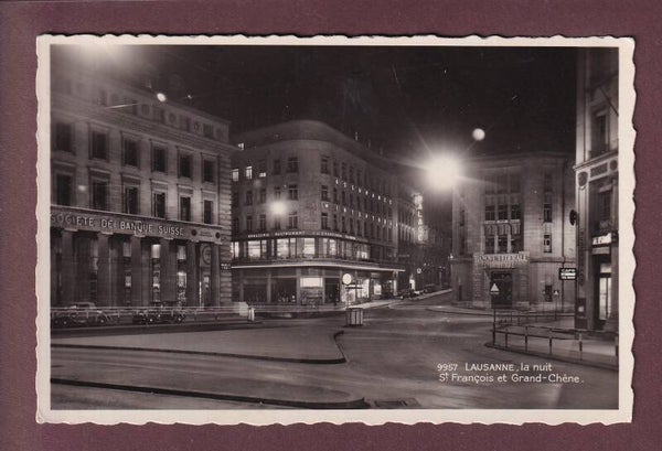 LAUSANNE - St. François de nuit - 1936