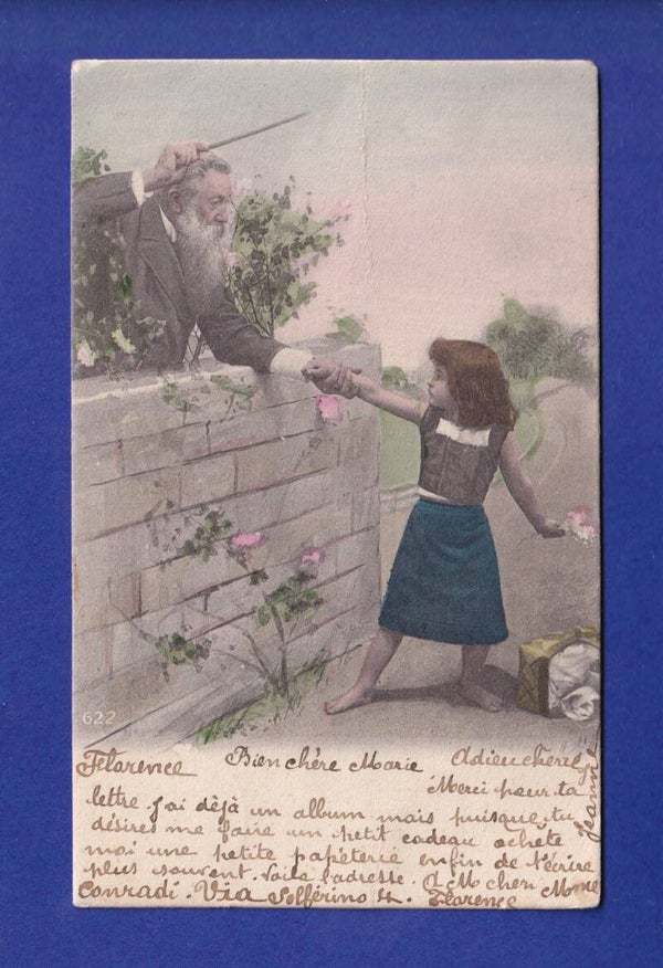 ENFANT - Jeune fille sermonée // pli //