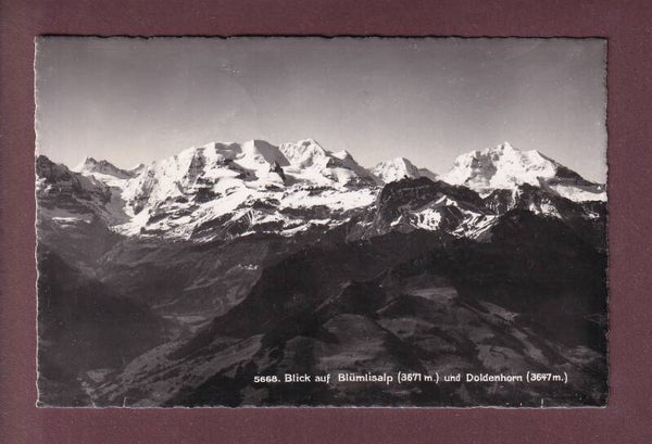 Blick auf BLÜMLISALP und DOLDENHORN - 1953