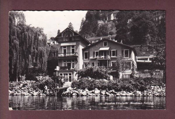 MONTREUX-TERRITET - Pension Elisabeth // pli d'angle //