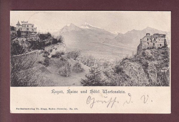 RAGAZ - Ruine und Hotel Wartenstein - 1901
