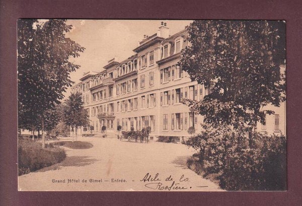 GIMEL - Grand Hôtel - Entrée - Attelage - 1921