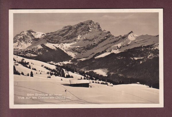 BRETAYE en hiver - Diablerets - 1928