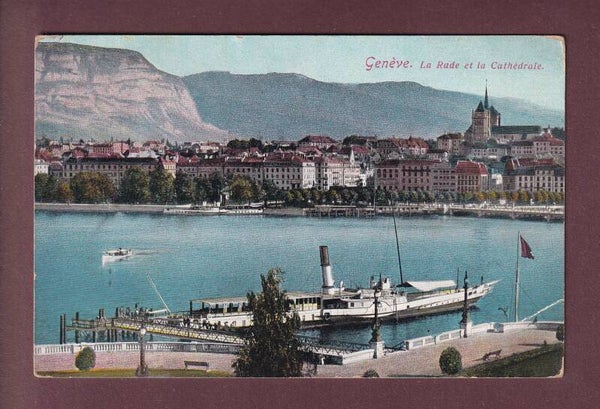 GENEVE - Rade - Bateau CGN - 1920