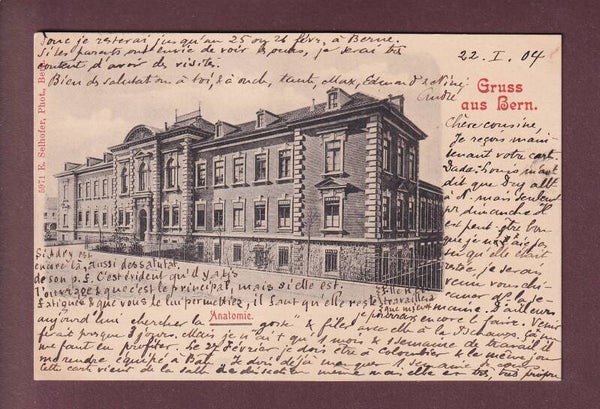 Gruss aus BERN - Anatomie - 1904